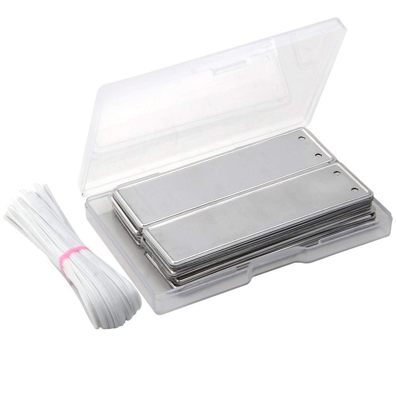 Coolrunner Metal Plant Labels, Aluminum Plant Tags, 6 Inch Wires Included (150) - Image 1